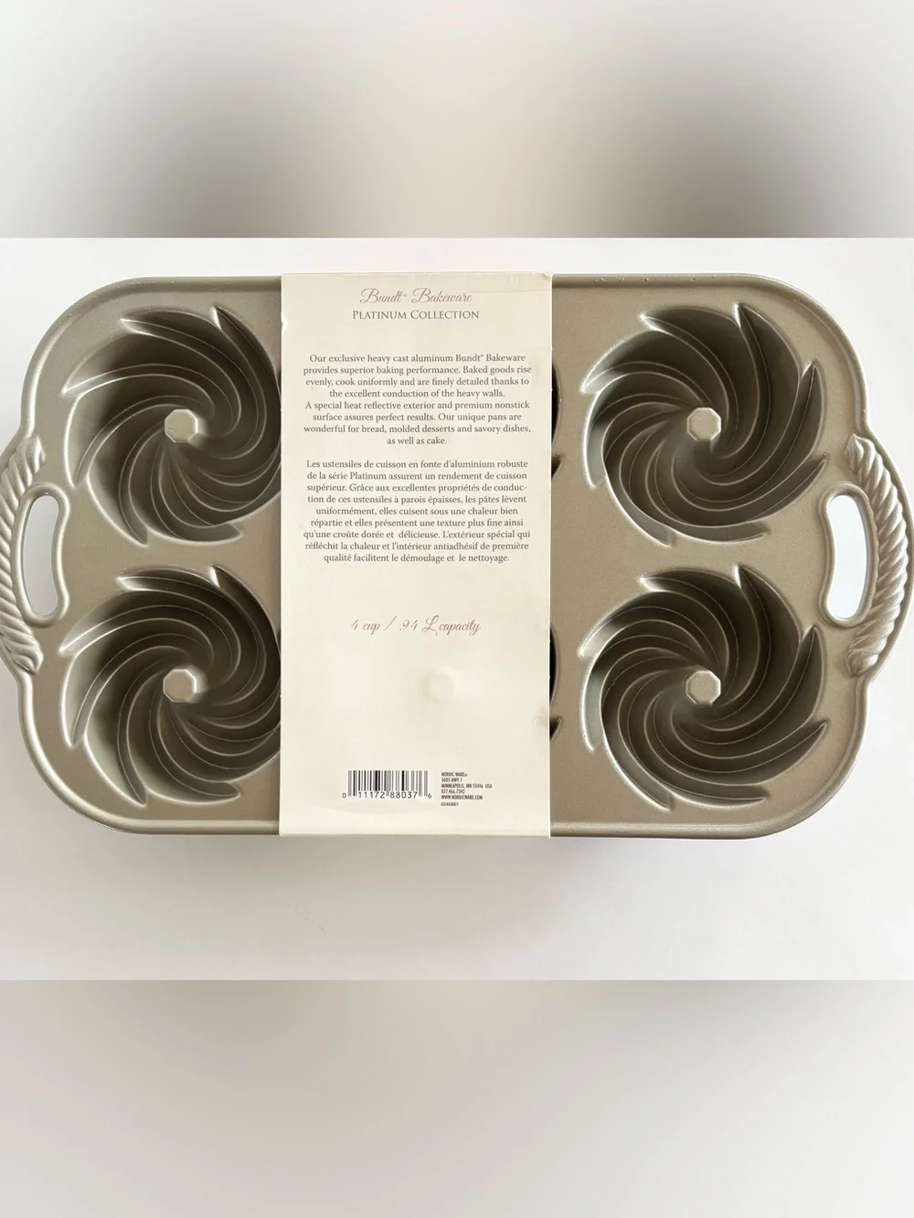 Nordic Ware Heritage Bundtlette Swirl Cake Pan Muffin Pan